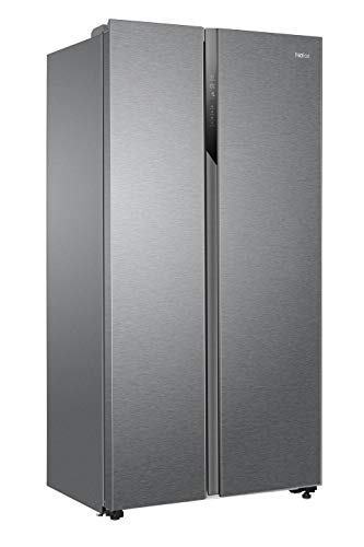 Haier 528L Silver American Style Fridge Freezer