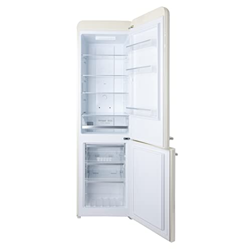 Willow 250L Frost Free Retro Fridge Freezer - Cream