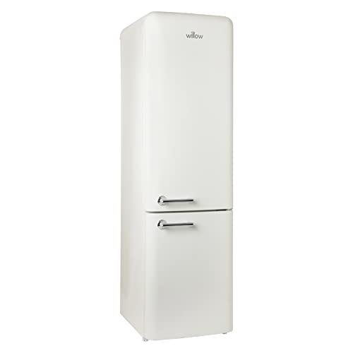 Willow 250L Frost Free Retro Fridge Freezer - Cream
