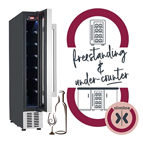 Cookology 15cm Wine Cooler & Fridge - White