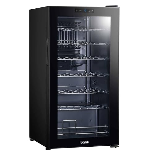 Baridi Black Wine Cooler with Touch Screen LED