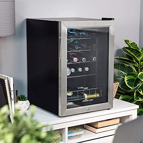 Russell Hobbs 20-Bottle Stainless Steel Mini Fridge