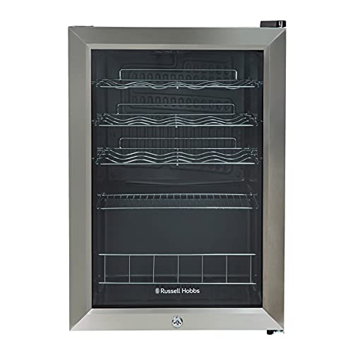 Russell Hobbs 20-Bottle Stainless Steel Mini Fridge