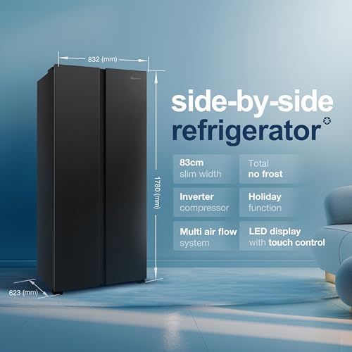 Fridgemaster Slim American Side-by-Side Freezer 441L