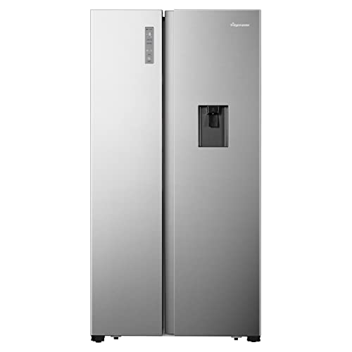 Fridgemaster MS91521FFS Silver American Fridge Freezer