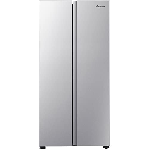 Fridgemaster 428L Silver American Side-By-Side Fridge