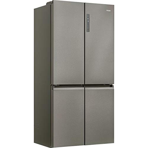 Haier 4-Door Freestanding Fridge Freezer, 528L Silver
