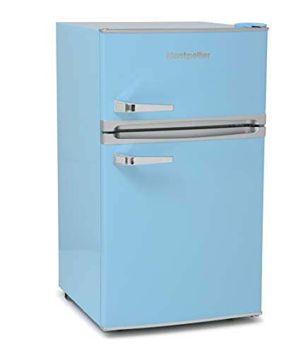 Montpellier MAB2035PB Retro Untertheken Kühlschrank mit Gefrierfach