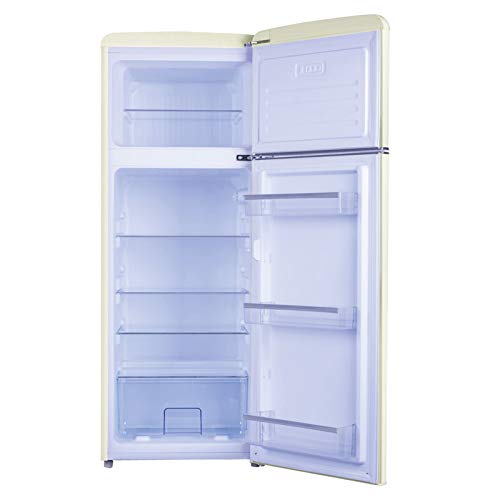 Amica Retro Style Fridge Freezer - Cream 55cm