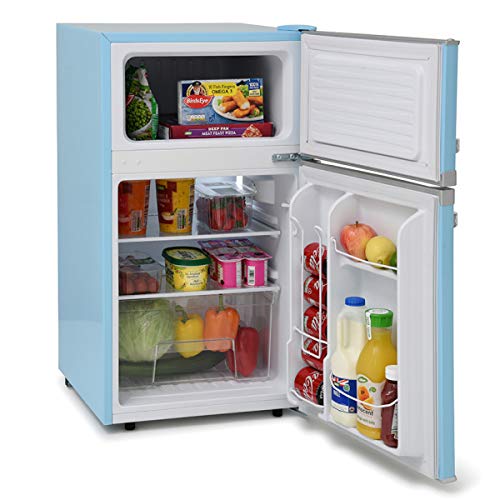 Montpellier MAB2035PB Retro Untertheken Kühlschrank mit Gefrierfach