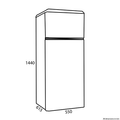 Amica Retro Style Fridge Freezer - Cream 55cm