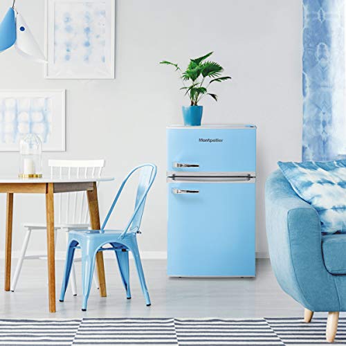 Montpellier MAB2035PB Retro Untertheken Kühlschrank mit Gefrierfach