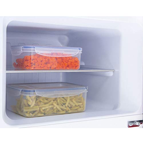 Amica Retro Style Fridge Freezer - Cream 55cm