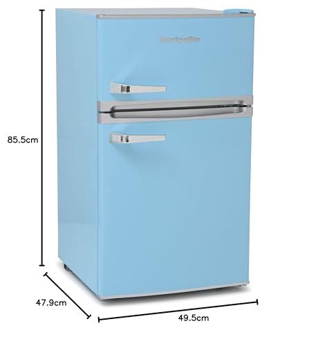 Montpellier MAB2035PB Retro Untertheken Kühlschrank mit Gefrierfach