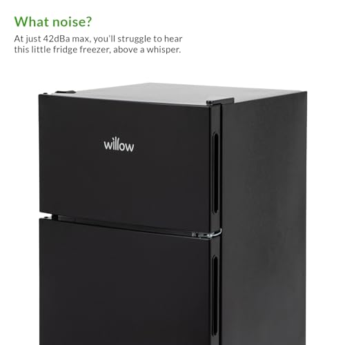 Willow 86L Under Counter Fridge Freezer - Black
