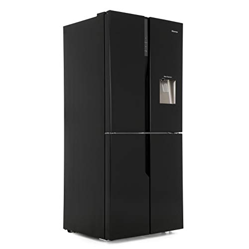 Hisense 431L Black American Fridge Freezer