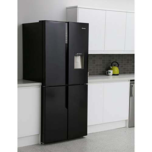 Hisense 431L Black American Fridge Freezer