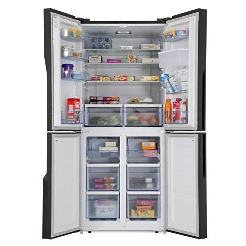 Hisense 431L Black American Fridge Freezer