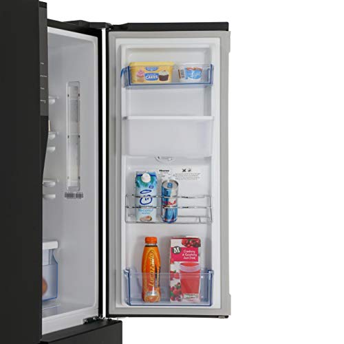 Hisense 431L Black American Fridge Freezer