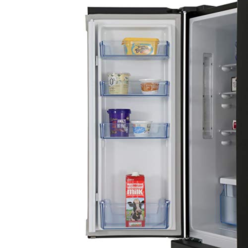 Hisense 431L Black American Fridge Freezer