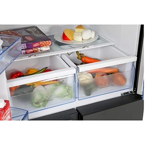Hisense 431L Black American Fridge Freezer