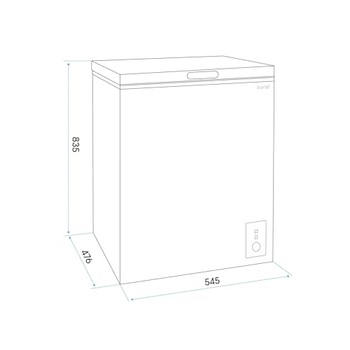 Baridi 99L Chest Freezer with Adjustable Thermostat