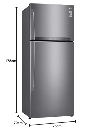 LG 438L A++ Platinum Silver Fridge-Freezer