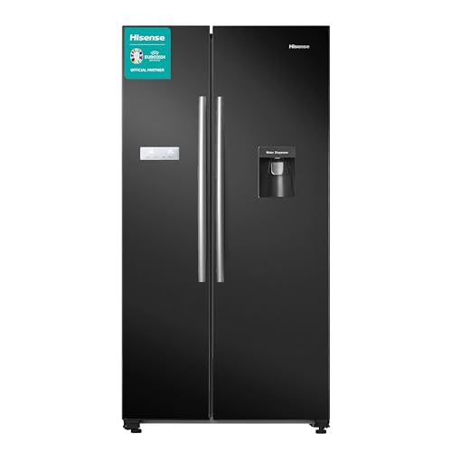 Hisense 578L Black Side-by-Side Fridge Freezer