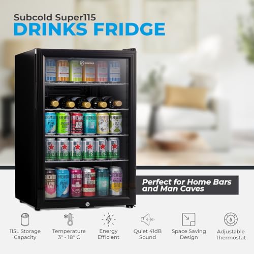 Subcold Super115 Under-Counter LED Fridge - 115L