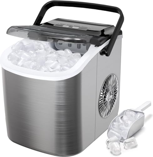 Portable Countertop Ice Maker Machine - 9 Cubes Ready