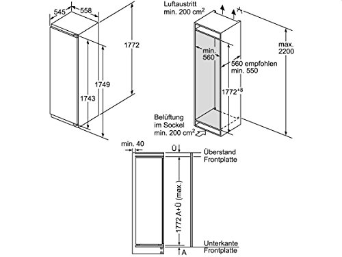 Siemens Built-In Refrigerator KI82LAD40