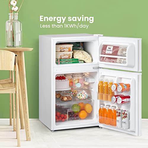 COMFEE' 87L Under Counter Fridge Freezer - White