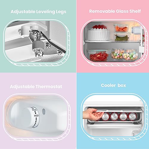 COMFEE' 93L Under Counter Fridge with Cooler Box