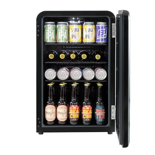 Baridi 70L Retro Under Counter Cooler Fridge