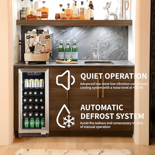 HCK 90L Glass Door Under-Counter Fridge