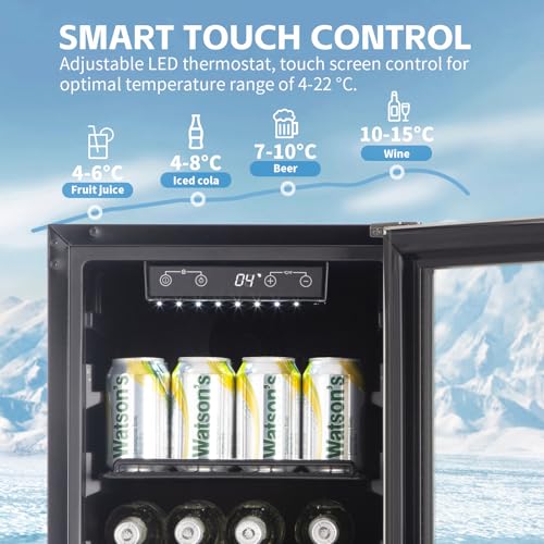 HCK 90L Glass Door Under-Counter Fridge