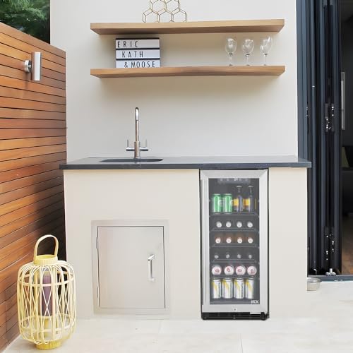 HCK 90L Glass Door Under-Counter Fridge