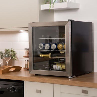 Russell Hobbs 46L Stainless Steel Mini Fridge