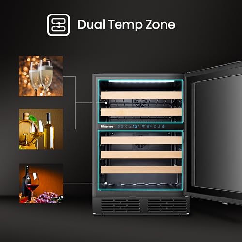 Hisense 145L Dual Zone Under-counter Wine Fridge