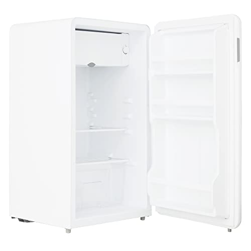 Cookology Retro Refrigerator with Cooler Box, White
