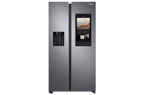 614L Side-By-Side American Fridge Freezer - Steel