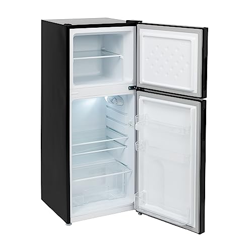 Willow 118L Top Mount Fridge Freezer - Black