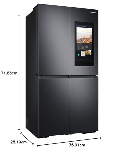 Samsung RF65A977FB1 637L Black Four-Door Fridge Freezer