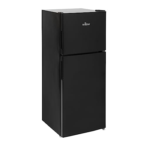 Willow 118L Top Mount Fridge Freezer - Black