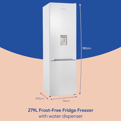 Russell Hobbs Frost Free Fridge Freezer with Water Dispenser