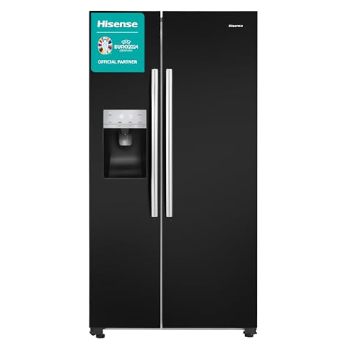 Hisense Black Side-by-Side Fridge Freezer 562L