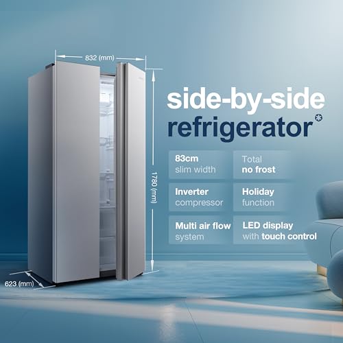 Fridgemaster Slim American Side-by-Side Fridge Freezer