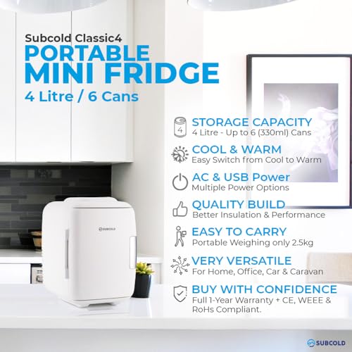 Subcold Classic4 Mini Kühlschrank – Kühlung & Heizung