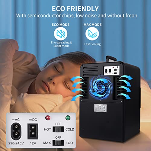 Compact 15L Mini Fridge with Heating & Cooling