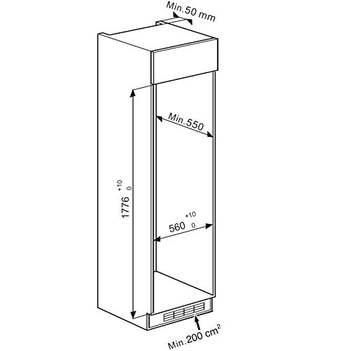 Cookology 70/30 Integrated Combi Fridge Freezer